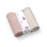 Pañales de Muselina Crinkle Babyono - 3 Piezas Suaves