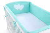 Protector de Cuna XXL Hearts Mint My Sweet Baby