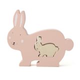Rompecabezas de Madera Mrs. Rabbit de Trixie para bebés