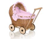 Carrito de muñecas My Sweet Baby Chiara - Mimbre Natural