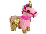 Caballo Interactivo Rosa con Alas Doradas y Música