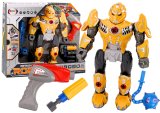 Robot enroscador amarillo con luz y sonido