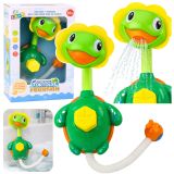 Tortuga de baño con ducha de fuente y ventosas