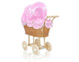 Carrito de Muñecas My Sweet Baby con Ropa de Cama Rosa