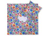 Pram Bedding Set With Duvet And Pillow 2pcs - Hearts Flower Pattern