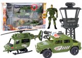 Set Militar Helicóptero, Vehículo de Combate y Torre de Control