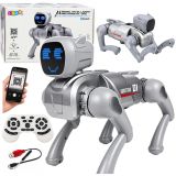 Perro Robot AI con control remoto y detalles interactivos.