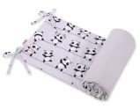 Protector de Cuna Universal My Sweet Baby Panda Gris