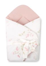 Arrullo muselina Flowers Pink 75x75 cm Sensillo