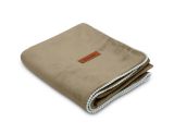 Manta de terciopelo beige 75x100 cm Sensillo - Suave y ligera