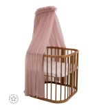 Dosel de tul Woody – Rosa palo de Waldin con un diseño elegante y suave.
