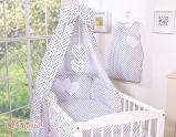 Dosel de Cuna My Sweet Baby con Corazones en Puntos Negros
