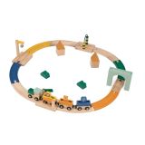 Juego de trenes de madera Trixie - Diversión educativa para bebés