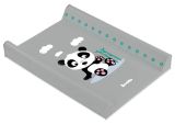 Cambiador Suave Sensillo - Panda Gris - Ideal para Bebés