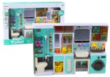 Juego de Baño 4 en 1: Ducha, Inodoro, Lavadora y Accesorios