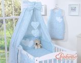 Dosel de Cuna My Sweet Baby con Corazones y Flores Azules