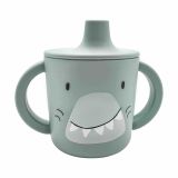 Taza de Silicona para Beber Mr. Shark Trixie - Ideal para Bebés