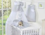 Juego de Ropa de Cuna 5 piezas My Sweet Baby Col. Corazones Grises