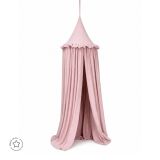 Dosel de techo de muselina en color rosa de Waldin, ideal para decorar habitaciones infantiles.