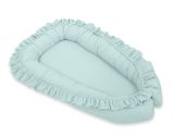 Baby Nest Premium Cocoon For Infants With A Ruffle My Sweet Baby- Mint
