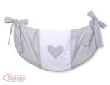 Bolsa de Juguetes Colgante Corazones Grises My Sweet Baby
