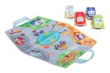 Coches de peluche Toyz con tapete colorido para jugar