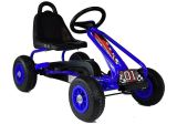 Gokart infantil a pedales azul Lean Toys, vista frontal