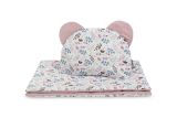 Set para Carrito Bebé Velvet Twigs Rosa – Edredón y Almohada Reversibles