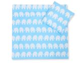 Juego de MiniCuna My Sweet Baby - Set de Cama Elefantes Azules
