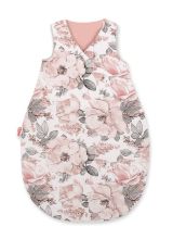 Cotton Sleeping Bag For Children, Size M, 3-12 Months, Tog 2.5, All-season - Sepia Roses