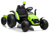 Tractor eléctrico HZB-200 con remolque verde