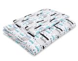 Juego de Cama 2 Piezas My Sweet Baby - Coches Gris y Turquesa