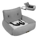 Asiento de Coche para Mascotas Purlov - Seguridad y Comodidad