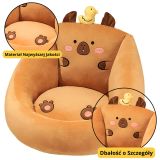 Sillón de peluche forma de capibara con pato 50x45cm