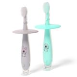 Cepillo de Dientes de Silicona BabyOno 12+ para Bebés