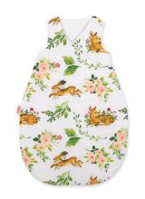 Cotton Sleeping Bag For Children, Size M, 3-12 Months, Tog 2.5, All-season - In The Forest