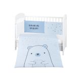 Juego de cama Kikkaboo 2 piezas Bear with me Azul 70/140
