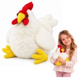 Gallina de peluche suave y esponjosa de Lean toys