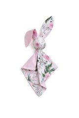 Manta de Conejo Doudou Suave My Sweet Baby - Peonías Rosas