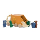 Camión de basura de madera Trixie - Juguete educativo