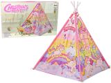 Tienda de campaña luminosa con unicornios y ponis rosa