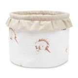Cesta de Juguetes Unicornio Beige Sensillo - Almacenamiento Infantil
