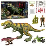 Set de dinosaurios T-Rex cazador con accesorios