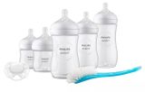Set de 5 biberones naturales Philips Avent con tetina similar al pecho.