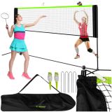 Red de voleibol portátil Trizand para jardín y recreo