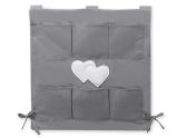 Organizador Cuna My Sweet Baby - Cot Tidy Hearts Anthracite