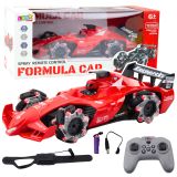 Coche de Carreras RC Efecto Humo Rojo