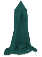 Set Cuna Colgante My Sweet Baby - Canopy y Nido Verde Botella