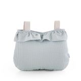 Bolso organizador Boho Taylor Cambrass azul vichy, vista frontal
