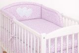 Protectores de Cuna My Sweet Baby – Corazones y Flores Rosa